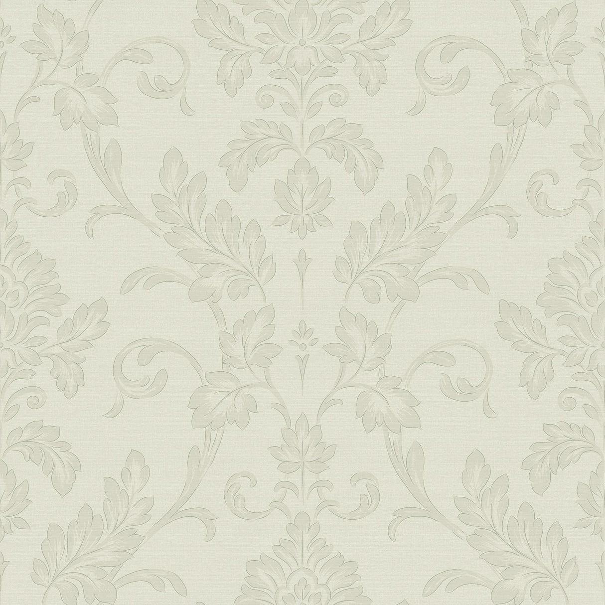 York Antonella Silver Scroll Wallpaper