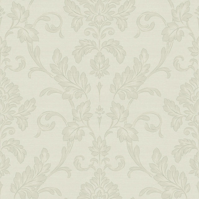 York Antonella Silver Scroll Wallpaper