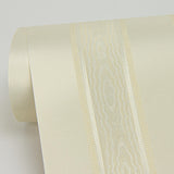 York Zeta Light Yellow Moire Stripe Wallpaper