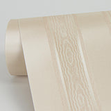 York Zeta Peach Moire Stripe Wallpaper