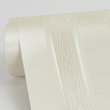 York Zeta Cream Moire Stripe Wallpaper