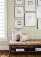 York Zeta Cream Moire Stripe Wallpaper
