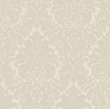 York Betina White Damask Wallpaper