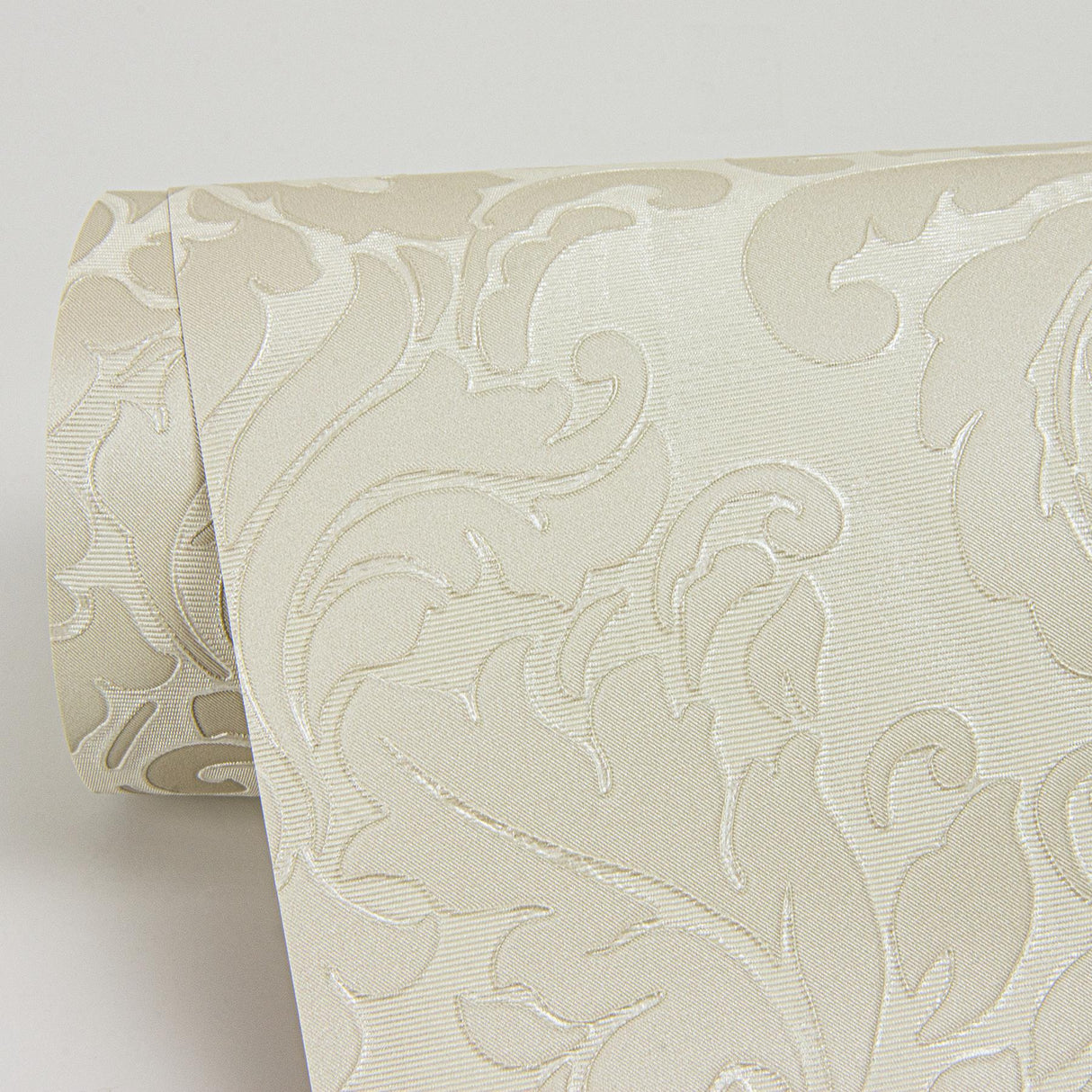 York Betina White Damask Wallpaper