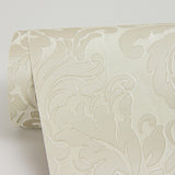 York Betina White Damask Wallpaper