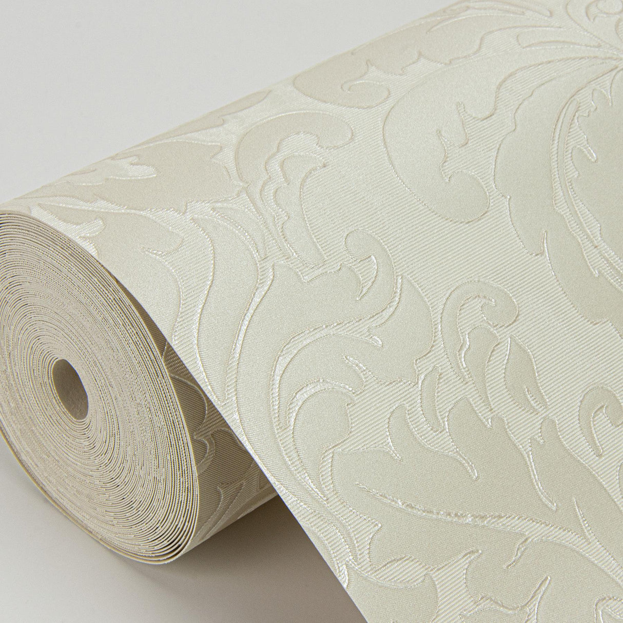 York Betina White Damask Wallpaper
