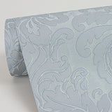 York Betina Light Blue Damask Wallpaper