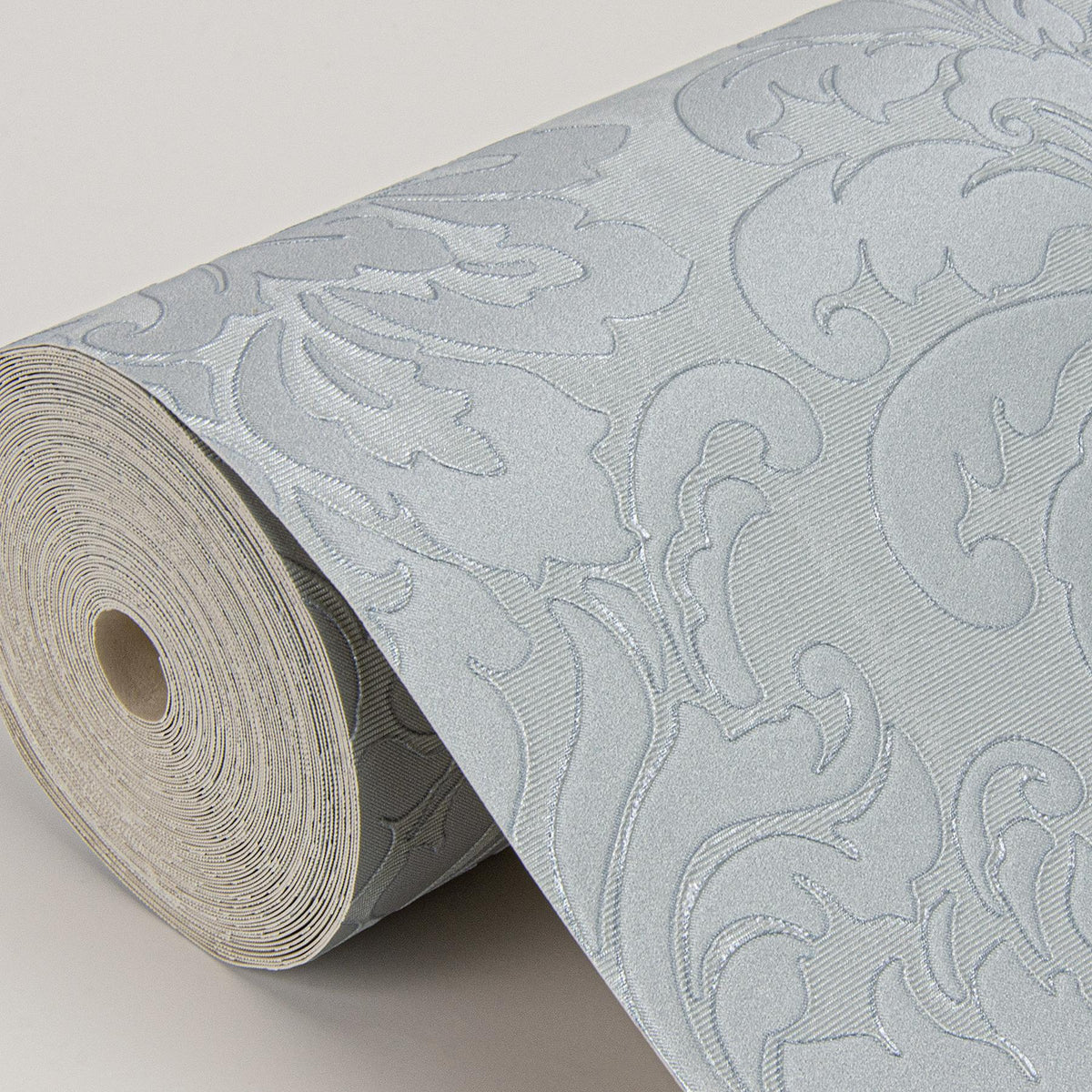 York Betina Light Blue Damask Wallpaper
