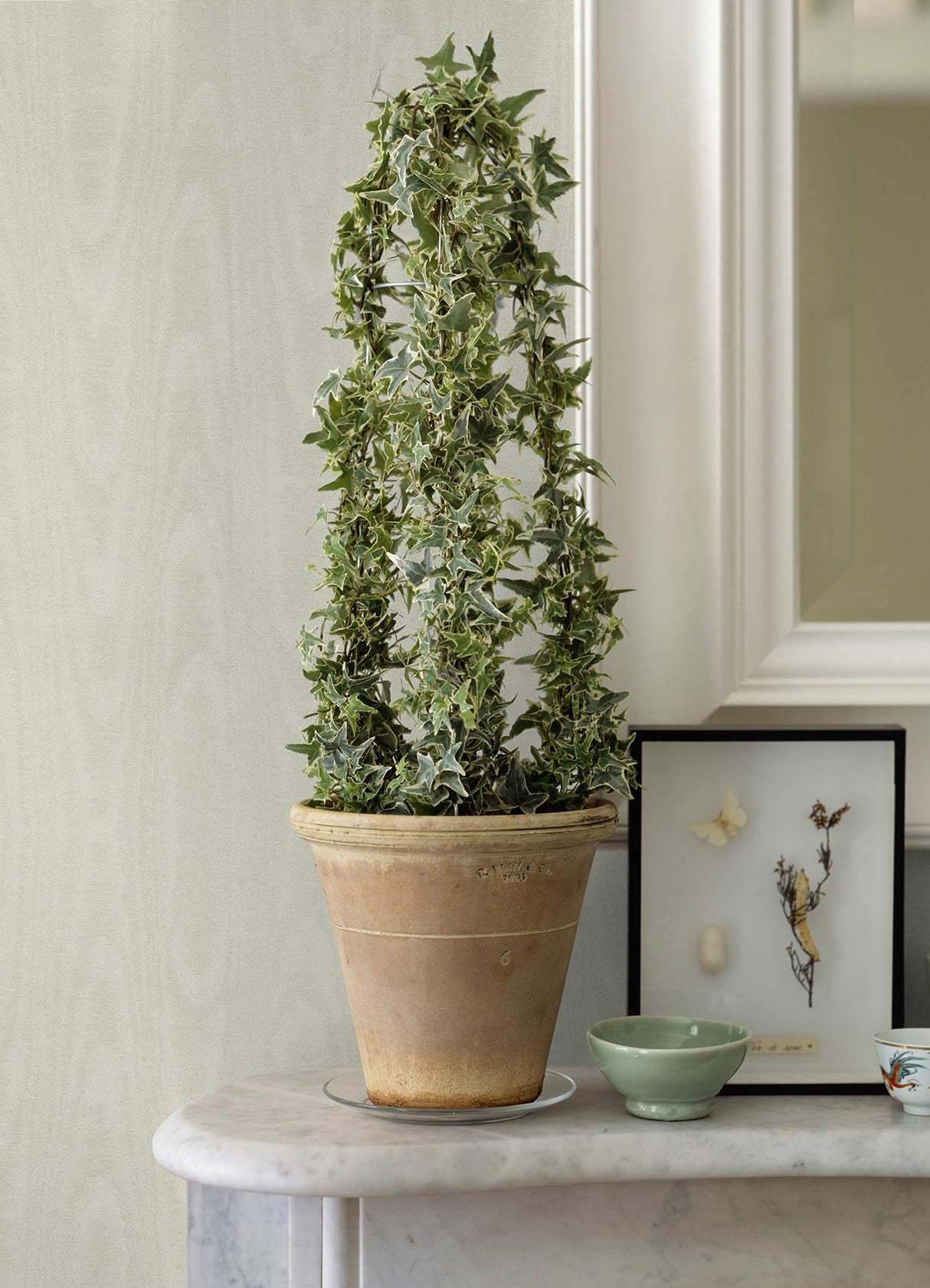York Angelina Light Yellow Moire Wallpaper