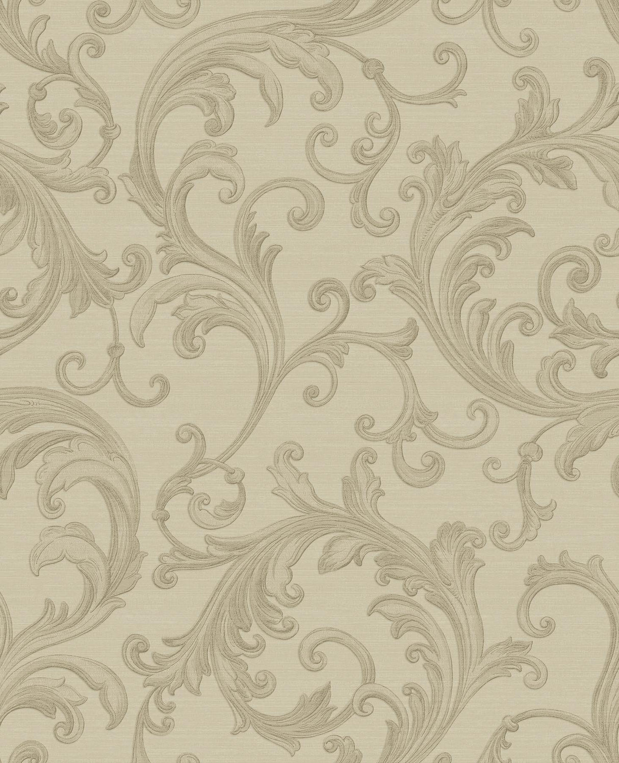 York Noemi Taupe Acanthus Wallpaper