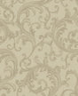 York Noemi Taupe Acanthus Wallpaper