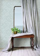 York Noemi Light Blue Acanthus Wallpaper