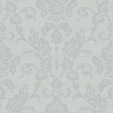 York Antonella Light Blue Scroll Wallpaper