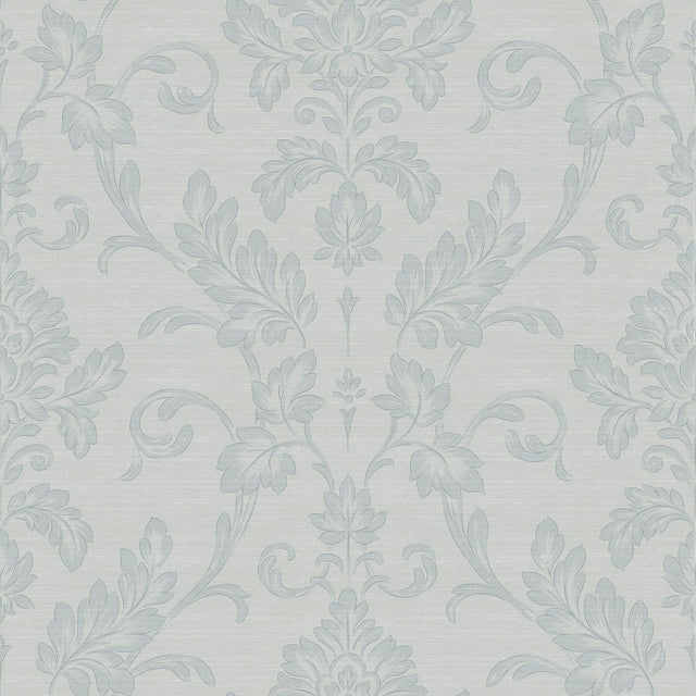 York Antonella Light Blue Scroll Wallpaper