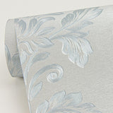 York Antonella Light Blue Scroll Wallpaper