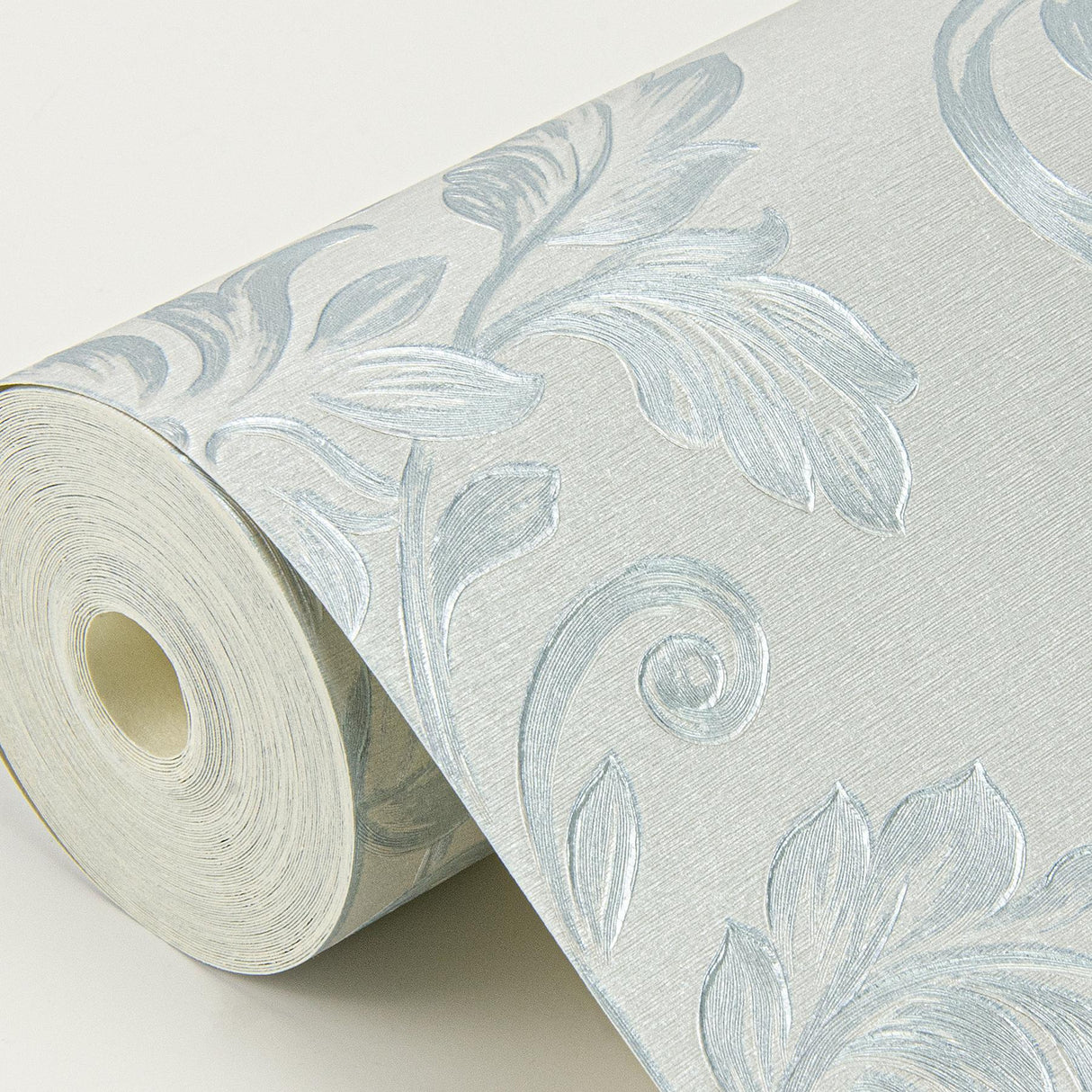 York Antonella Light Blue Scroll Wallpaper