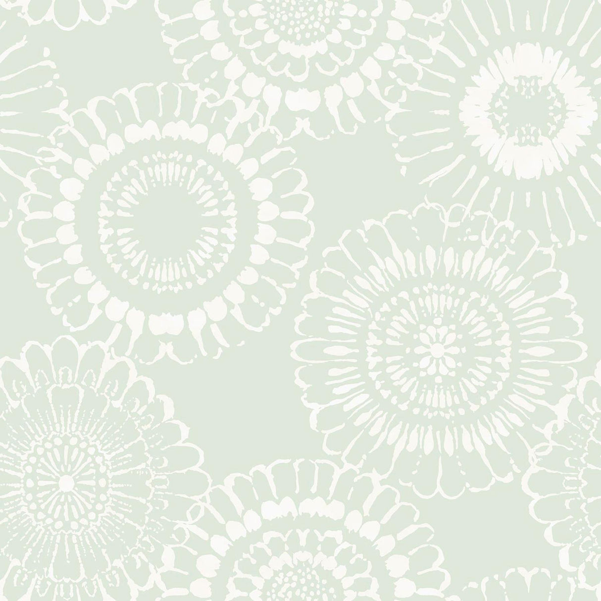 York Sonnet Sage Floral Wallpaper