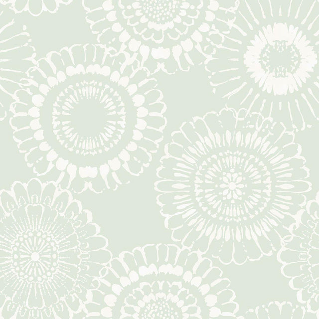 York Sonnet Sage Floral Wallpaper