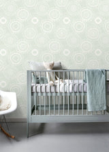 York Sonnet Sage Floral Wallpaper