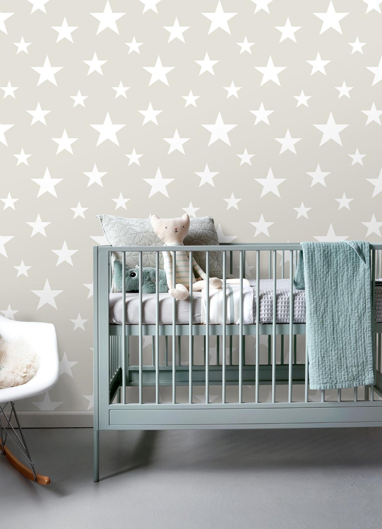 York Amira Taupe Stars Wallpaper