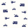 York Briony Navy Vehicles Wallpaper