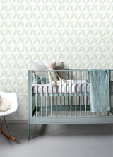 York Adella Sage Geometric Wallpaper
