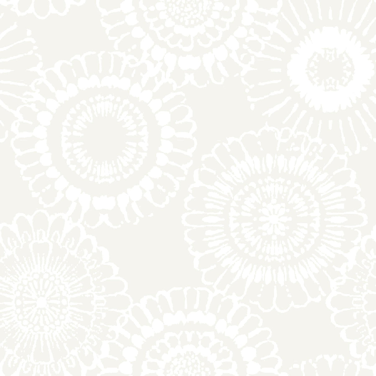 York Sonnet Platinum Floral Wallpaper