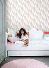 York Inez Pastel Geometric Wallpaper