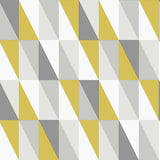 York Inez Mustard Geometric Wallpaper