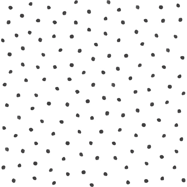 York Pixie Black Dots Wallpaper
