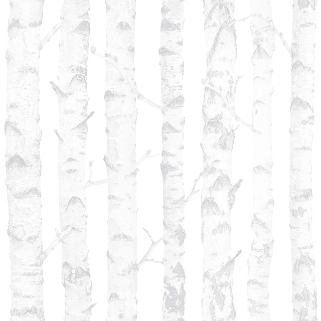 York Birdie Grey Birch Wallpaper