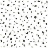 York Ona Charcoal Terrazzo Wallpaper