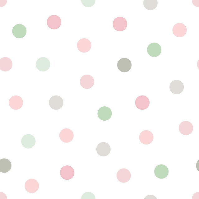 York Jubilee Pink Dots Wallpaper