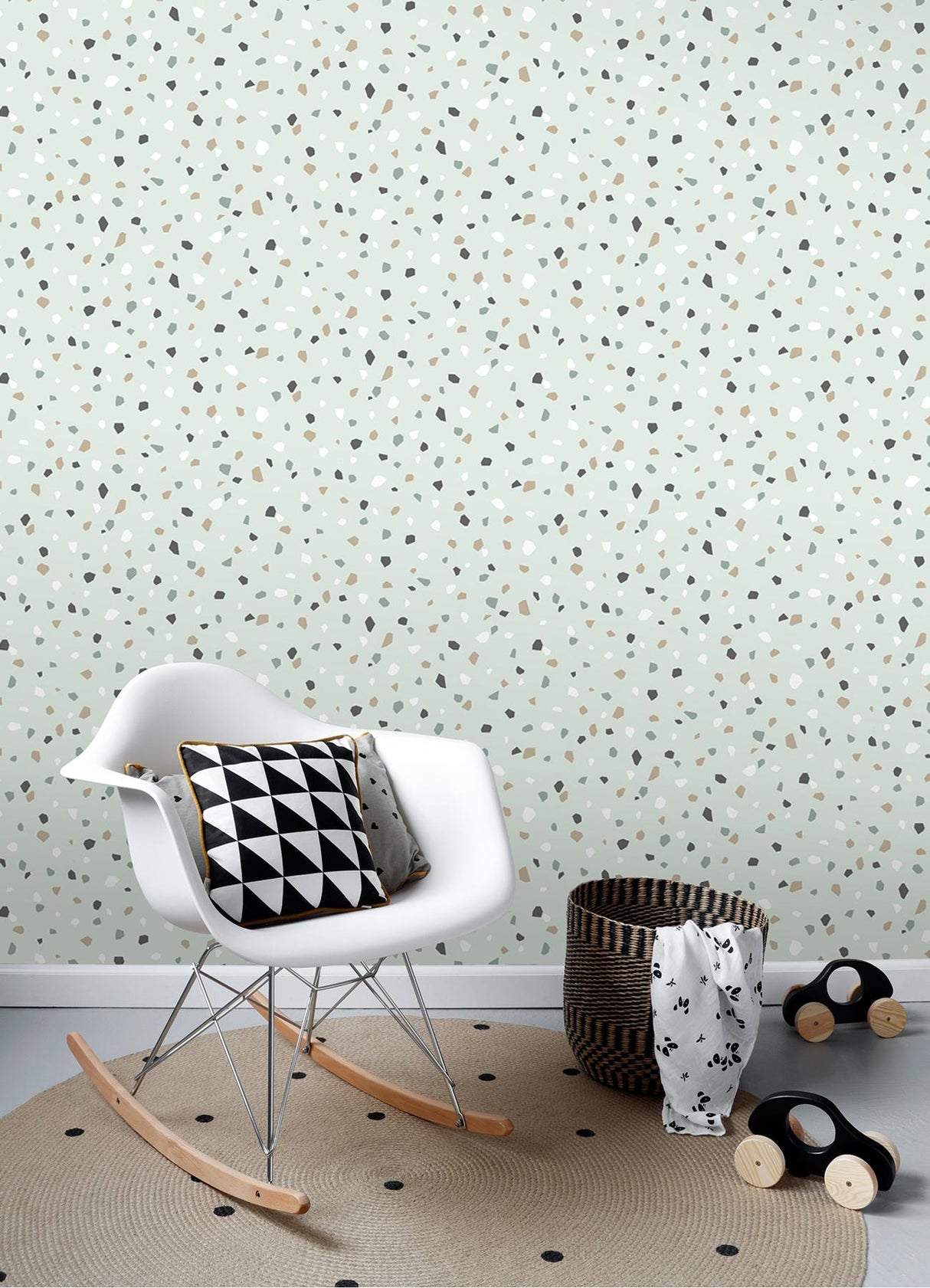 York Ona Mint Terrazzo Wallpaper
