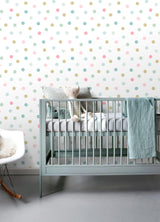 York Jubilee Multicolor Dots Wallpaper
