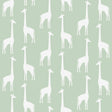 York Vivi Sage Giraffe Wallpaper