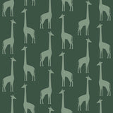 York Vivi Teal Giraffe Wallpaper