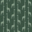 York Vivi Teal Giraffe Wallpaper