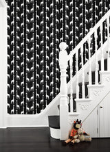 York Vivi Black Giraffe Wallpaper