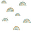 York Joss Teal Rainbow Wallpaper