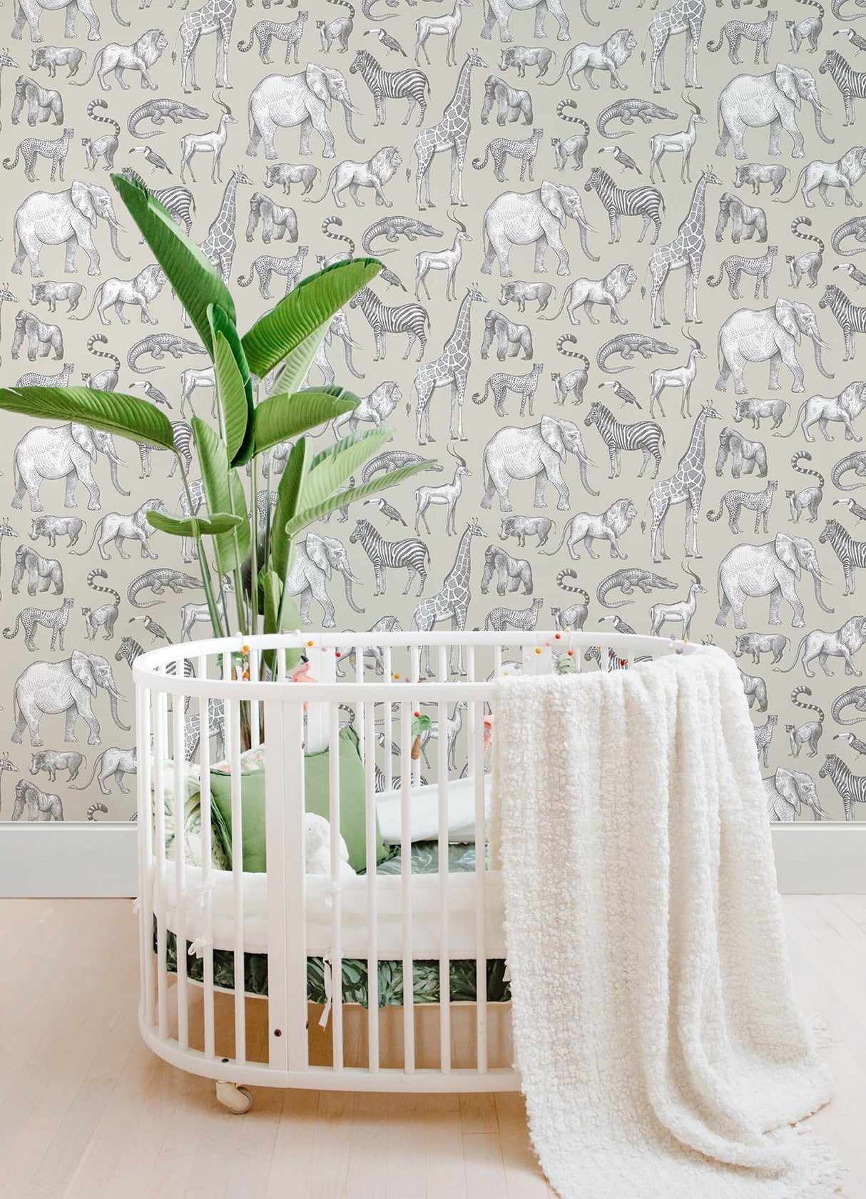 York Kenji Taupe Safari Wallpaper