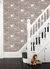 York Kenji Light Brown Safari Wallpaper