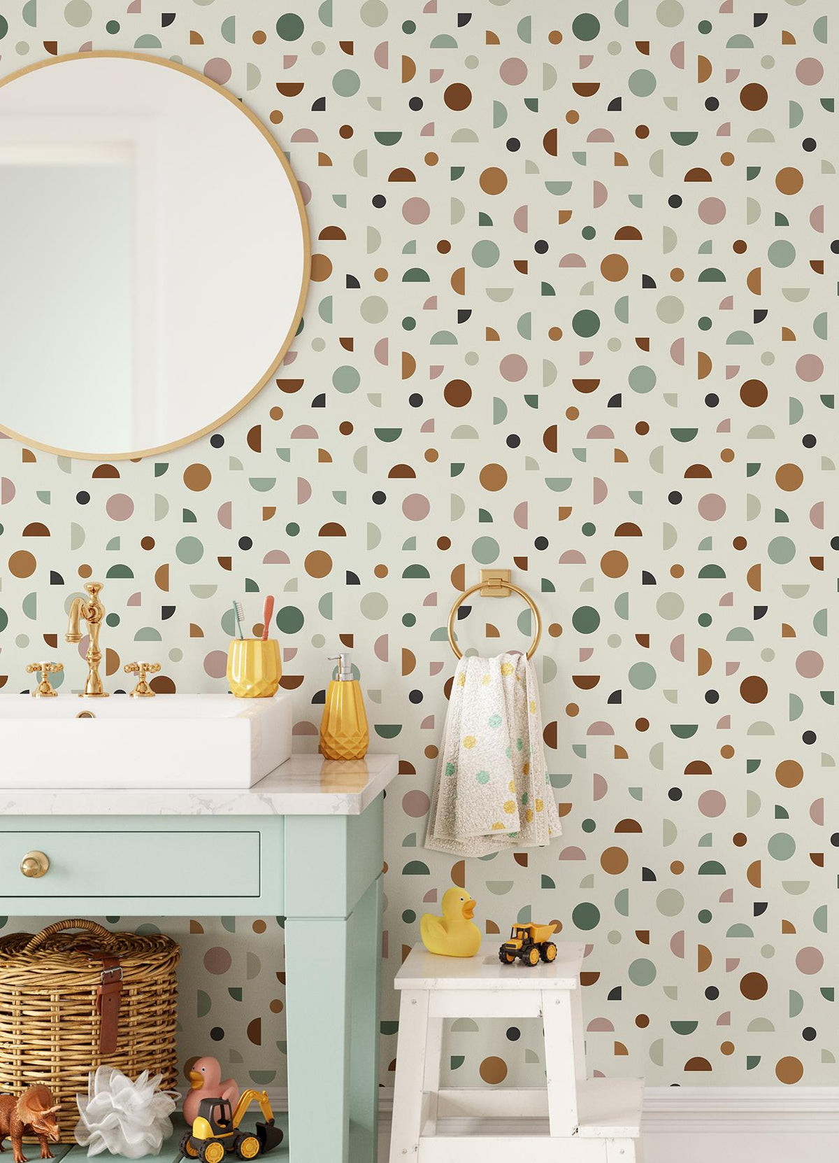 York Marilee Multicolor Circles Wallpaper