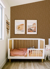 York Tatula Chestnut Floral Wallpaper