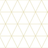 York Leda Metallic Geometric Wallpaper
