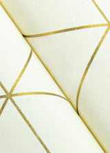 York Leda Metallic Geometric Wallpaper