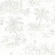 York Boheme Platinum Animals Wallpaper