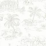 York Boheme Platinum Animals Wallpaper