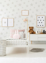 York Amira Cream Stars Wallpaper