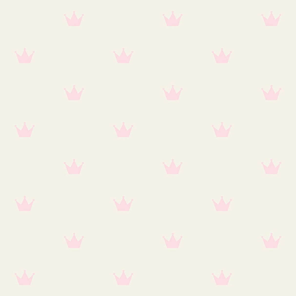 York Bea Light Pink Crowns Wallpaper